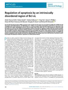 nchembio.2018-Regulation of apoptosis by an intrinsically disordered region of Bcl-xL