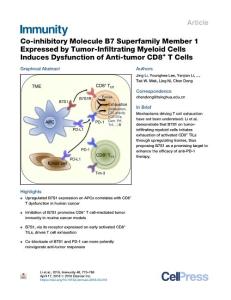 Co-inhibitory-Molecule-B7-Superfamily-Member-1-Expressed-by-Tumor-I_2018_Imm