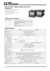 奥托尼克斯AUTONICS 数字定时器LE4S
