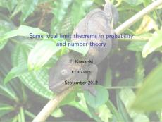Some local limit theorems in probability and number theory, 2012