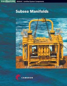 Cameron公司TC1381-Subsea Manifolds