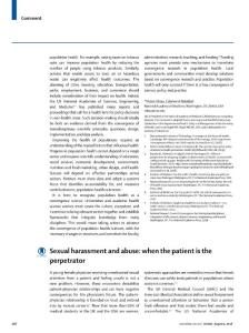 Sexual-harassment-and-abuse--when-the-patient-is-the-perpetra_2018_The-Lance