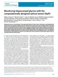 nchembio.2018-Monitoring hippocampal glycine with the computationally designed optical sensor GlyFS