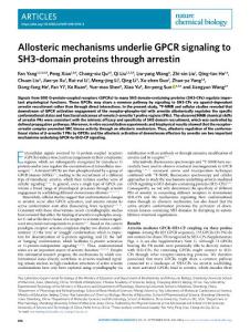 nchembio.2018-Allosteric mechanisms underlie GPCR signaling to SH3-domain proteins through arrestin