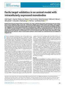 nchembio.2018-Facile target validation in an animal model with intracellularly expressed monobodies