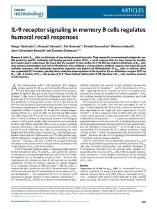 ni.2018-IL-9 receptor signaling in memory B cells regulates humoral recall responses
