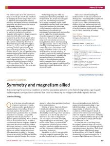 nmat.2018-Symmetry and magnetism allied