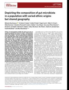 nm.2018-Depicting the composition of gut microbiota in a population with varied ethnic origins but shared geography