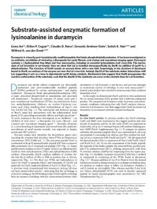 nchembio.2018-Substrate-assisted enzymatic formation of lysinoalanine in duramycin