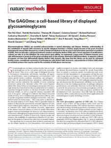 nmeth.2018-The GAGOme- a cell-based library of displayed glycosaminoglycans
