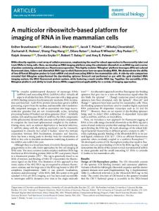 nchembio.2018-A multicolor riboswitch-based platform for imaging of RNA in live mammalian cells