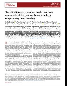 nm.2018-Classification and mutation prediction from non–small cell lung cancer histopathology images using deep learning