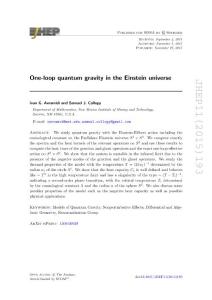 One-loop quantum gravity in the Einstein universe