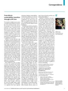 From-silos-to-sustainability--transition-through-a-UHC-lens_2018_The-Lancet