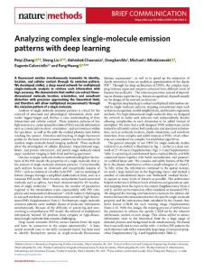 nmeth.2018-Analyzing complex single-molecule emission patterns with deep learning