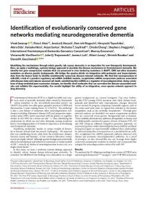 nm.2018-Identification of evolutionarily conserved gene networks mediating neurodegenerative dementia
