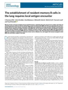 ni.2018-The establishment of resident memory B cells in the lung requires local antigen encounter