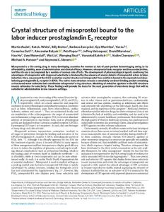 nchembio.2018-Crystal structure of misoprostol bound to the labor inducer prostaglandin E2 receptor