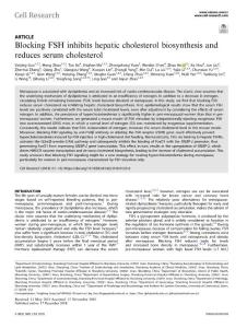 cr.2018-Blocking FSH inhibits hepatic cholesterol biosynthesis and reduces serum cholesterol