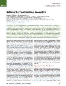 Defining-the-Transcriptional-Ecosystem_2018_Molecular-Cell