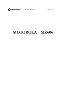 高德导航摩托罗拉MOTO MZ606用户手册说明书下载