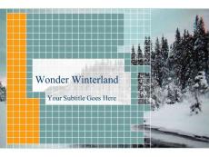 【最新精美漂亮PPT模板-自然】Wonder Winterland