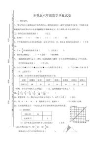 小学六年级数学毕业试卷（五套）