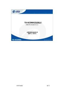 TD-SCDMA系统概述