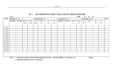 污水处理厂台帐和原始记录簿表格格式