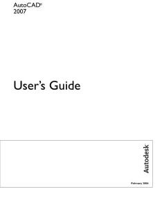Autodesk AutoCAD  - User´s Guide