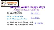 部编人教版PEP小学六年级下册英语（三年级起点）Recycle 1  共3课时课件64