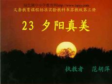 苏教版二年级上册语文《夕阳真美》公开课课件PPT