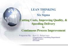 lean thinking for six sigma