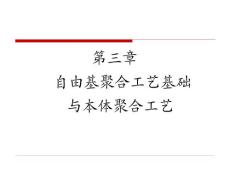 聚合物合成工艺-第三章