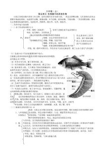 人教版八年级生物上册知识归纳