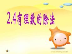 有理数的除法教材分析