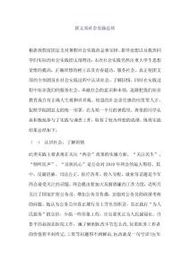 团支部社会实践总结