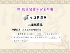 八年级物理欧姆定律和安全用电