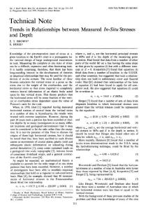 Trends in relationships between measured in-situ stresses and depth