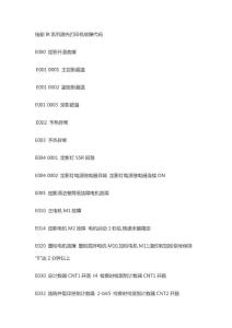佳能IR系列激光打印机故障代码