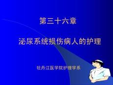 泌尿系损伤病人的护理