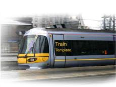 高速列车－交通行业PPT模板