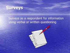 09-survey types 英国大学市场营销讲义