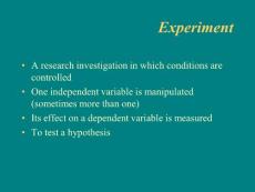 11-experiment 英国大学市场营销讲义