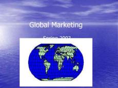 globalmarketing 英国大学市场营销讲义