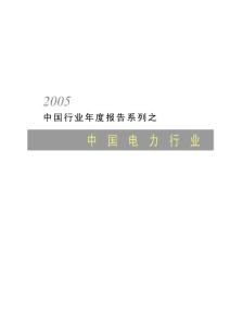 2005年中国电力行业年度报告-pdf 129