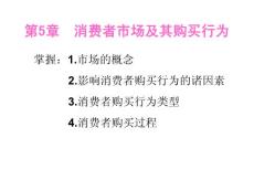 市场营销第5章 消费者市场