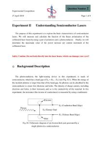 亚洲物理奥林匹克 2010 APhO Experimental Question 2_Question