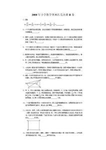 2000年小学数学奥林匹克决赛B卷