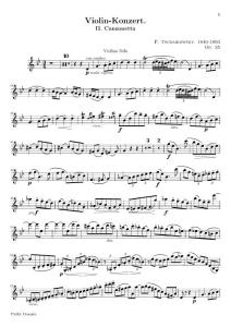 柴可夫斯基D大调小提琴协奏曲独奏谱02